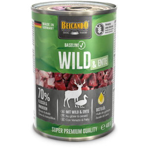 6 x Belcando Baseline au gibier et au canard 400 g, nourriture humide pour chien pas cher