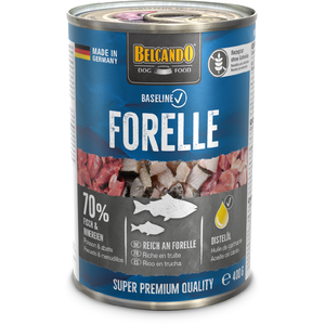 6 x Belcando Baseline à la truite 400 g, nourriture humide pour chien pas cher