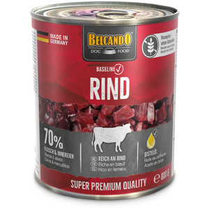 6 x Belcando Baseline au boeuf 800 g, nourriture humide pour chien pas cher
