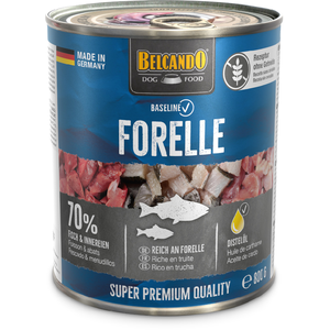 6 x Belcando Baseline à la truite 800 g, nourriture humide pour chien pas cher