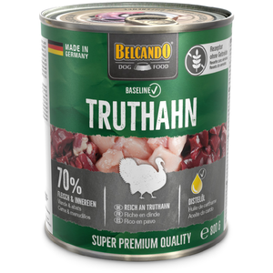 6 x Belcando Baseline à la dinde 800 g, nourriture humide pour chien pas cher
