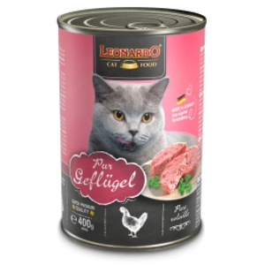 Leonardo All Meat 6 x 400 g pour chat - pure volaille pas cher