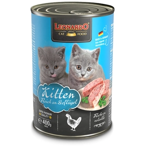 6x400g Leonardo All Meat Kitten - Pâtée pour chat pas cher