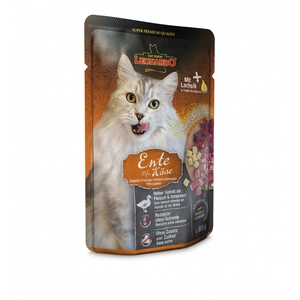Leonardo Finest Selection 16 x 85 g pour chat - canard, fromage pas cher