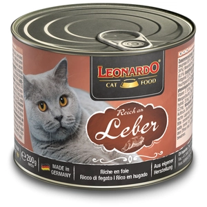 Leonardo All Meat 6 x 200 g pour chat - foie pas cher