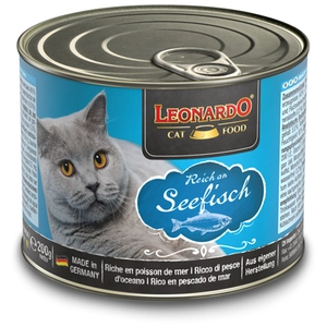 6x200g Leonardo All Meat poisson de mer - Pâtée pour chat pas cher