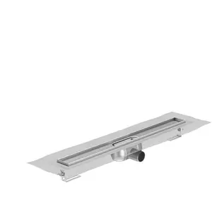 ACO ShowerDrain C douchegoot DN50/685x64/0,91l/s Flhori/WS50/VA met grijze afdichtingsmanchet, 9010.85.20