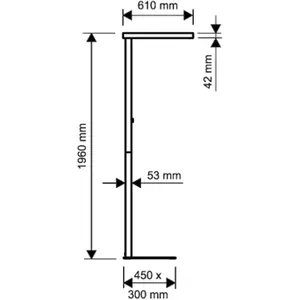 MAUL 8258602 Juvis, Métal, lampadaire à Intensité Variable avec Capteur-BlancVendu pargalaxus