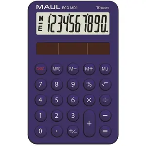MAUL Eco MD 1 Calculatrice solaire avec 10 chiffres et 5 fonctions, ca...