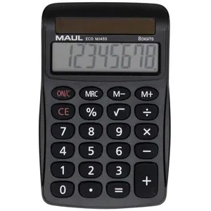 MAUL Calculatrice Eco MJ 455 | Calculatrice solaire avec écran à 8 chi...