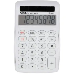 MAUL Calculatrice Eco MJ 455 | Calculatrice solaire avec écran à 8 chi...
