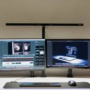 MAUL Monitorlamp MAULgate LED 3.000 - 6.500 K dimbaar tafelklem zwart pas cher