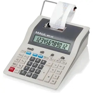 MAUL printing Bureaurekenmachine MPP 123 - grijs - metaal - 1 stuk - 31.2 x 19.4 x 10 cm