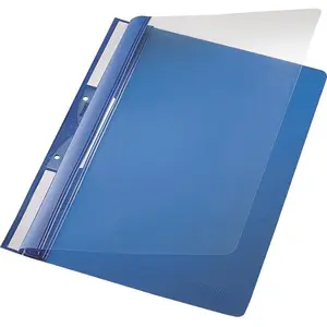 LEITZ chemise accrochable universelle, A4, en PVC, bleu, pas cher