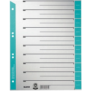 Leitz - intercalaires, format a4 extra large, en carton solide230g m2,...Vendu parfnac-be