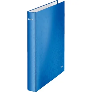 Leitz Wow Classeur 2 Anneaux D 25 mm Carton Pelliculé - Bleu pas cher