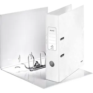 LEITZ classeur WOW, 180§, format A4, 80 mm, blanc perle pas cher