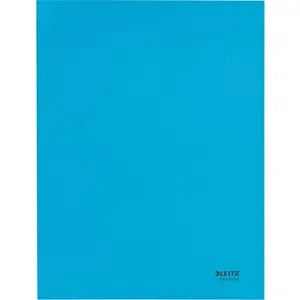 LEITZ CLASSEUR EN CARTON 3 RABATS A4 RECYCLE 100% BLEU 39060035 pas cher
