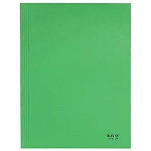 LEITZ CLASSEUR EN CARTON 3 RABATS A4 RECYCLE 100% VERTE 39060055 pas cher