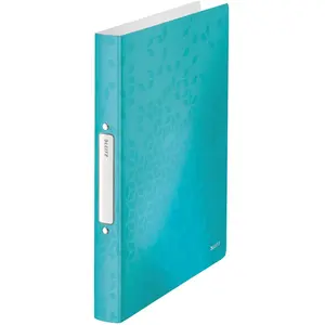 Leitz Wow Classeur 2 Anneaux Ronds 25 mm - Menthe Métallisé pas cher