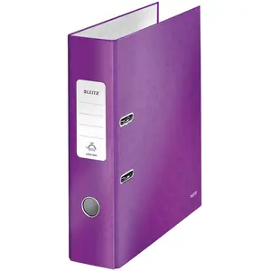 LEITZ Classeur à Levier 180° 80 mm WOW Violet pas cher