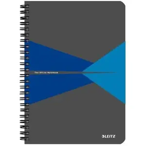 LEITZ Cahier 'Office', A5, quadrillé, 180 pages, bleu pas cher
