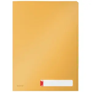 Leitz Chemise de Confidentialité A4 à Compartiments, Plastique, Capacité 40 Feuilles, Lot de trois, Cosy, Jaune, 47160019 pas cher