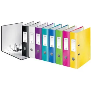 Leitz Classeur à Levier A4, Jaune, Dos 80 mm, WOW, 10050016 pas cher