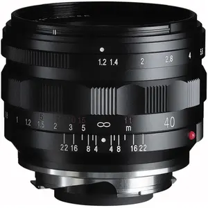 Voigtlander Voigtländer Nokton 40mm F/1.2 Type II ASPH Leica M-mount zwart pas cher
