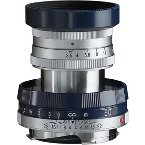 Comparateur de prix : Voigtländer Lanthar 50mm F/3.5 Typ I Leica M-mount, marineblauw