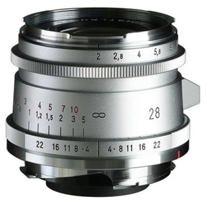 Voigtlander Voigtländer Ultron 28mm F/2 ASPH Type II Leica M Mount zilver pas cher