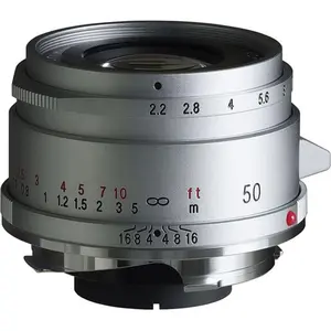 Voigtländer Color-Skopar 50mm F/2.2 Leica M Mount zilver pas cher