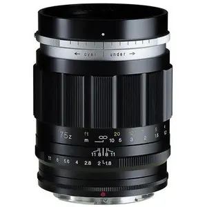 Voigtlander Voigtländer Portrait Heliar 75mm F/1.8 Nikon Z zwart pas cher