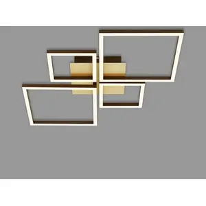Briloner 3128-017 Plafonnier LED, gradation progressive, plafonnier or... pas cher