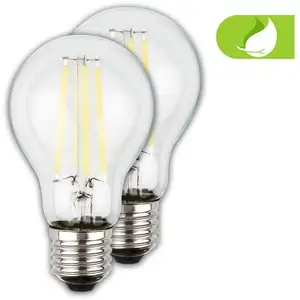 Briloner 2x ampoules LED E27 lampe EEK A filament A60 5W blanc chaud lumière Br... pas cher