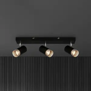 Briloner - Spot, noir-chrome mat, sans 3xGU10/max.9W pas cher