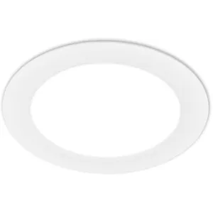 Jeft 1x spot led encastrable 230V, plat, 22 cm de diamètre, lumière blanc neutre, Blanc, Ø22 x 3 cm - Briloner pas cher