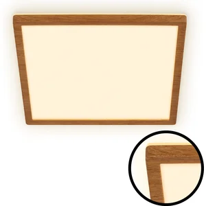 Comparateur de prix : Briloner - Tava Wood led Plafonnier, Lumière indirecte, Plat, Application bois, Lumière blanche chaude, Couleur bois, 29 x 29 x 3 cm