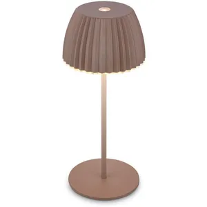 B.k.licht - Briloner Champ Mini lampe de table led sans fil IP44, variateur d'intensité, tactile, batterie, German Design Award Winner 2025,