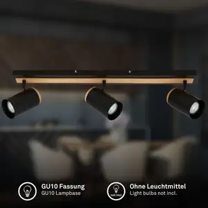 B.K.LICHT Spot de plafond Plafonnier Plafonnier chambre coucher Pivota... pas cher