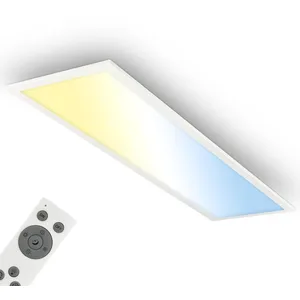B.K.LICHT Briloner PIATTO Panneau LED, dimmable, télécommande, CCT, pr... pas cher