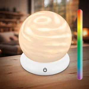 B.K.LICHT Briloner Lampe de table LED sans fil Ø15x16,5 cm ronde 0,45 ...