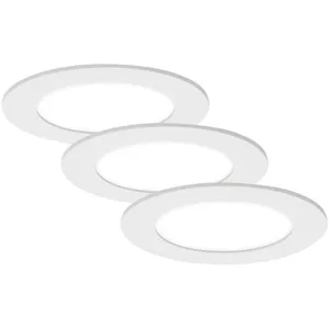 Lampe LED encastrée BRILONER LEUCHTEN FLAT IN, 7 W, 600 lm, IP44, blan... pas cher