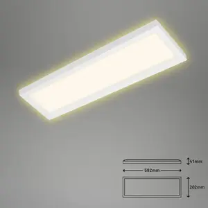 Briloner Leuchten Plafonnier LED avec effet rétro-éclairé Blanc 582 x ... pas cher