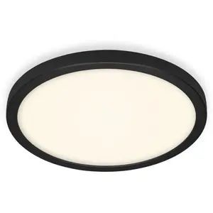 Comparateur de prix : BRILONER Leuchten 3468-415 Plafonnier LED Noir/blanc Ø 40,5 cm 24,5 W ...