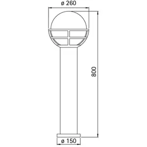 Albert Leuchten, Éclairage d'extérieur, Lampes d'allée (E27, IP44)