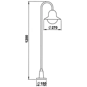 Albert Leuchten, Éclairage d'extérieur, Lampes d'allée (E27, IP44)