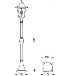 Albert Leuchten, Éclairage d'extérieur, Lampes d'allée (E27, IP23)