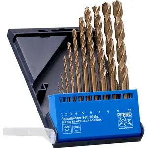 PFERD Spiral Drill Set 10 PCS. INOX HSSE N DIN 338 pas cher
