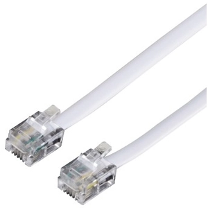 Hama câble de téléphone - 10 m - blanc pas cher